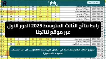 نتائج الثالث المتوسط 2025 في العراق على وشك الظهور… هل أنت مستعد لمعرفة التفاصيل؟